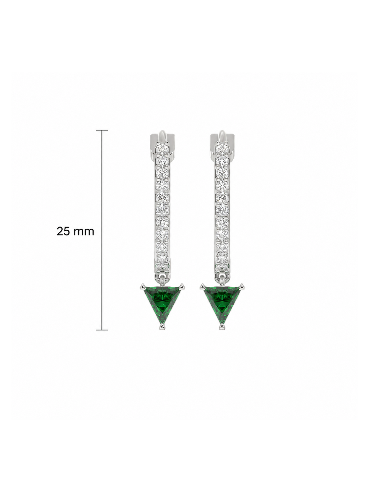 0.32ct Lab Grown Diamond Earring in 18kt Gold Vermeil