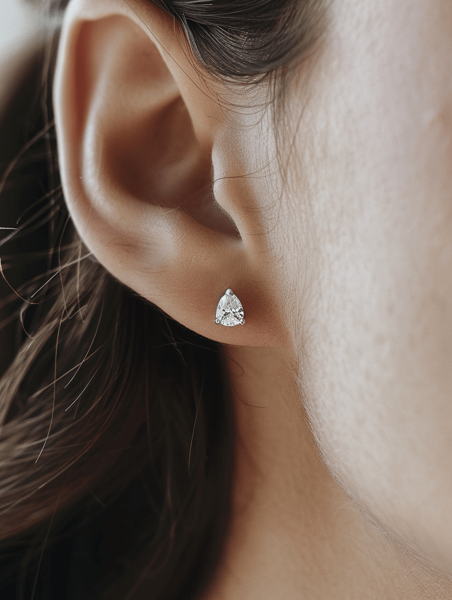 Solstice 0.5ct Pear Solitaire Lab Diamond Earrings - Fiona Diamonds - Fiona Diamonds