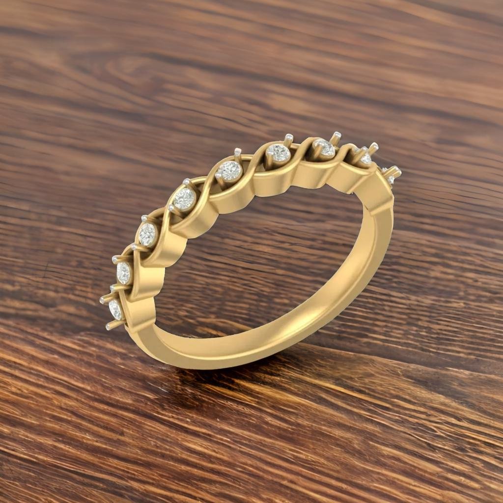 Flare lab diamond ring for women