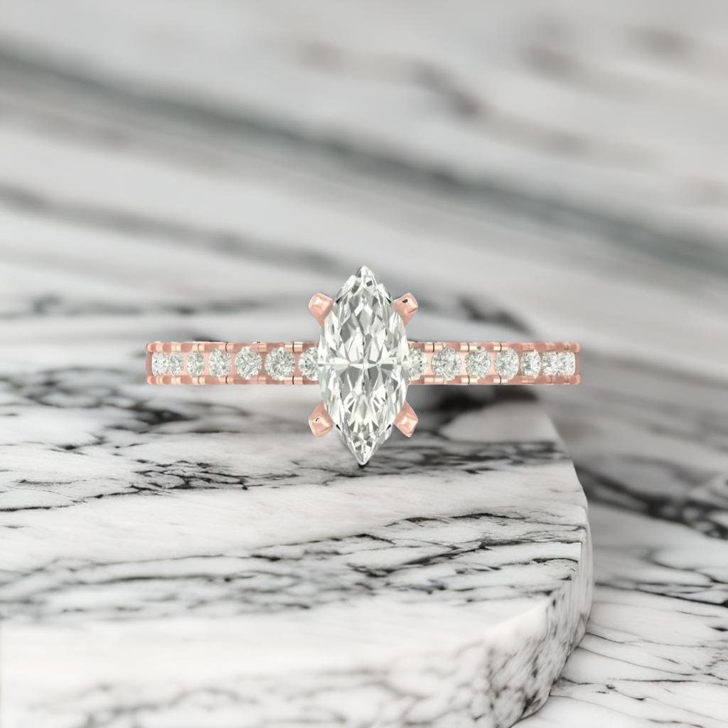 Splendor lab grown diamond fancy ring