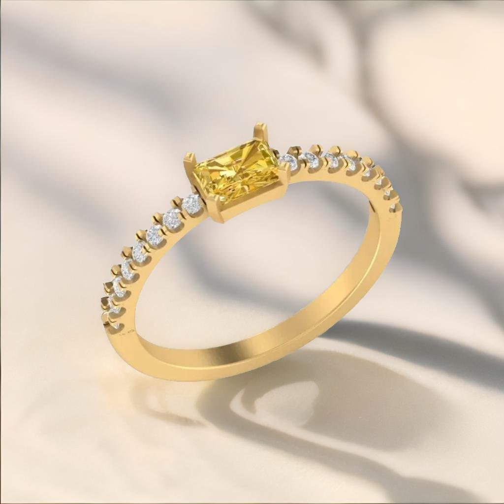 Load image into Gallery viewer, Kine lab grown diamond ring design
