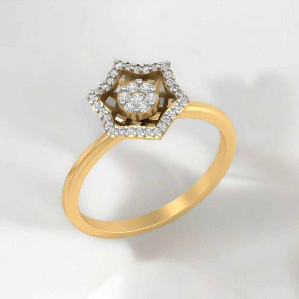 Twine lab diamond ring for women
