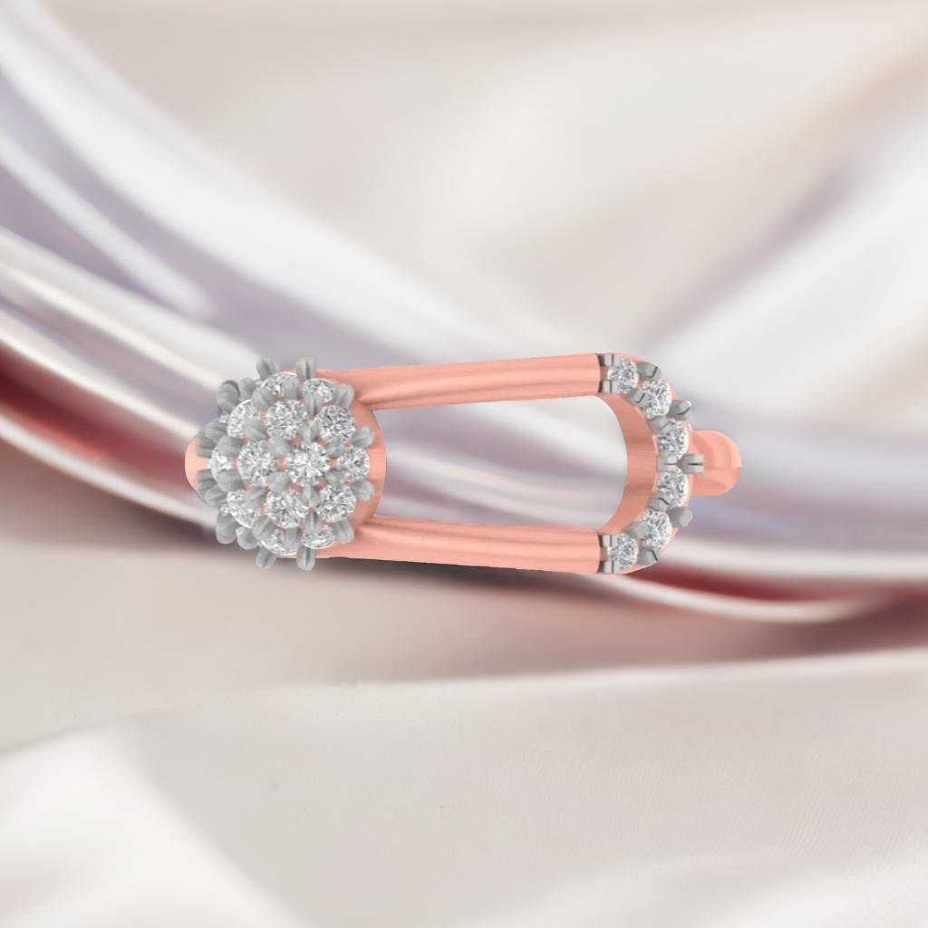 Vivid lab grown diamond ring design