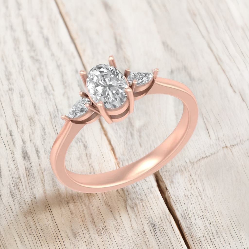 Evero lab diamond ring for women