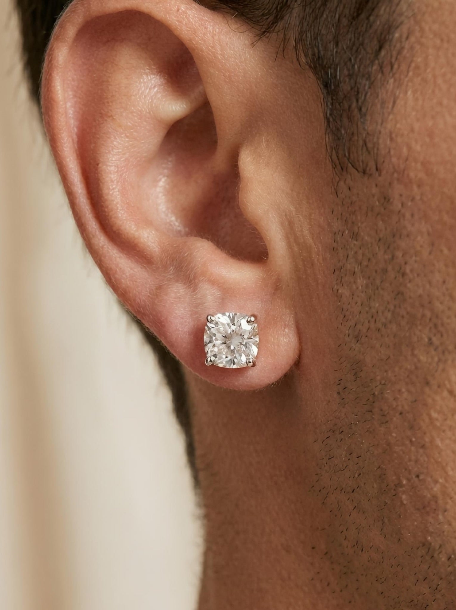 Atlas 1ct Lab Grown Diamond Men's Stud Bold & Sustainable Beauty