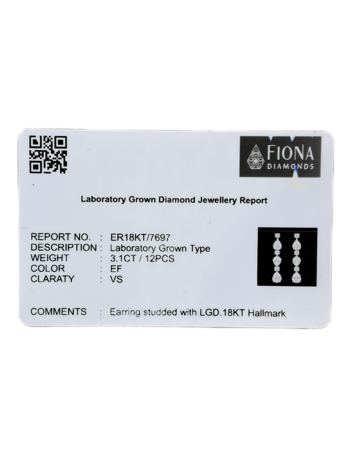 Mirevan Solvex Lab Diamond Earring - Fiona Diamonds - Fiona Diamonds