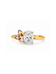 Mewlina Pear Lab Diamond Ring