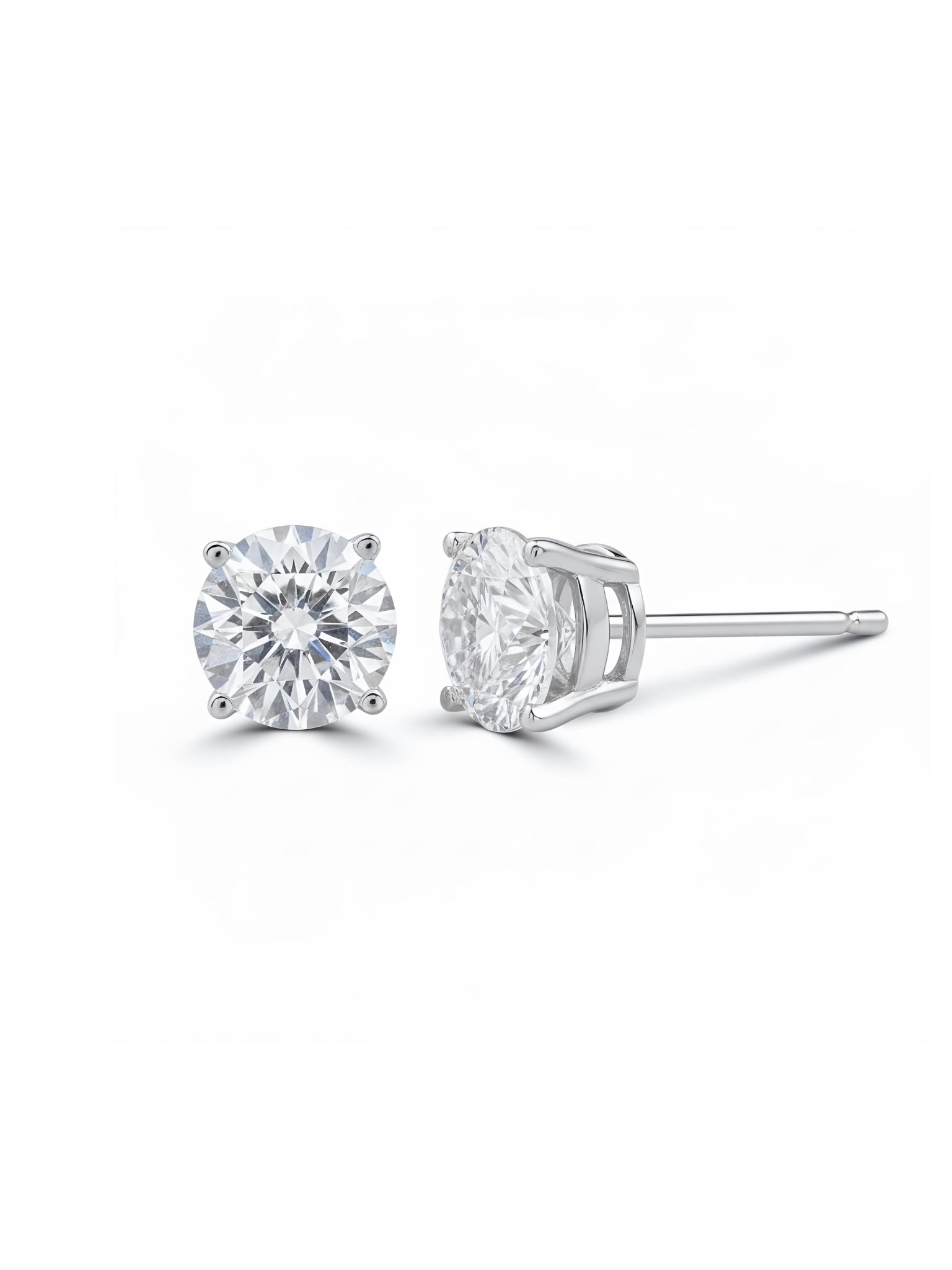 Auto 1.25ct Lab Grown Diamond Earrings - Radiant & Modern