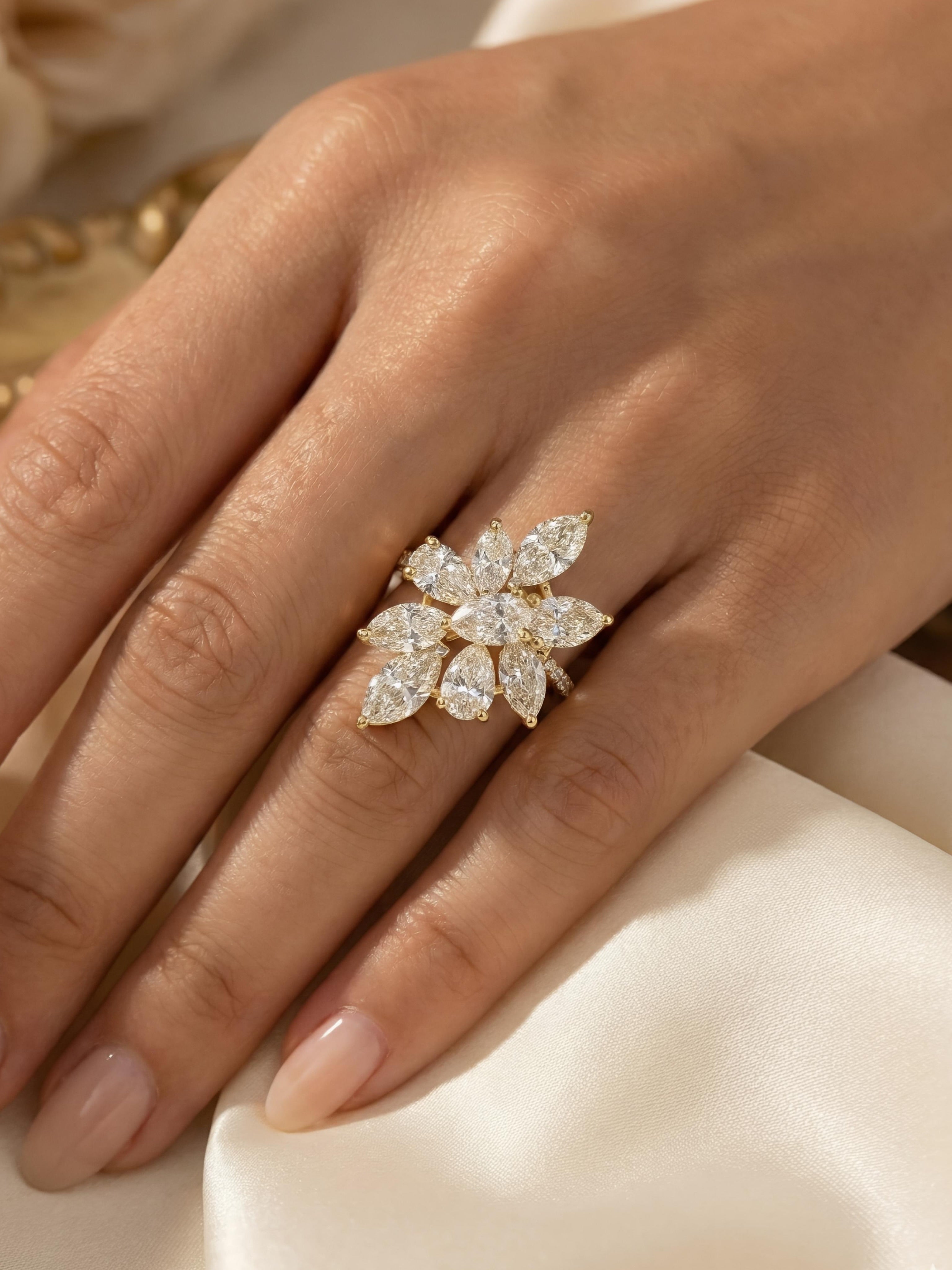 Ivory Crest Lab Diamond Ring