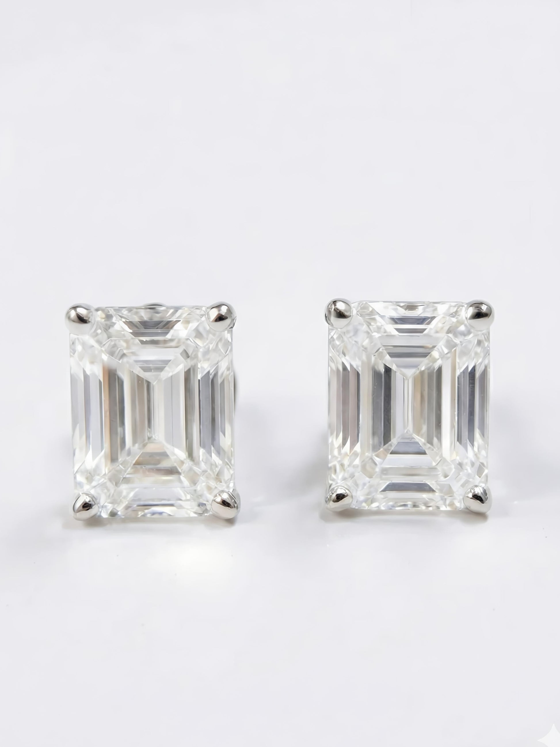 2ct Emerald Celene Petal Lab Diamond Earring - Fiona Diamonds - Fiona Diamonds
