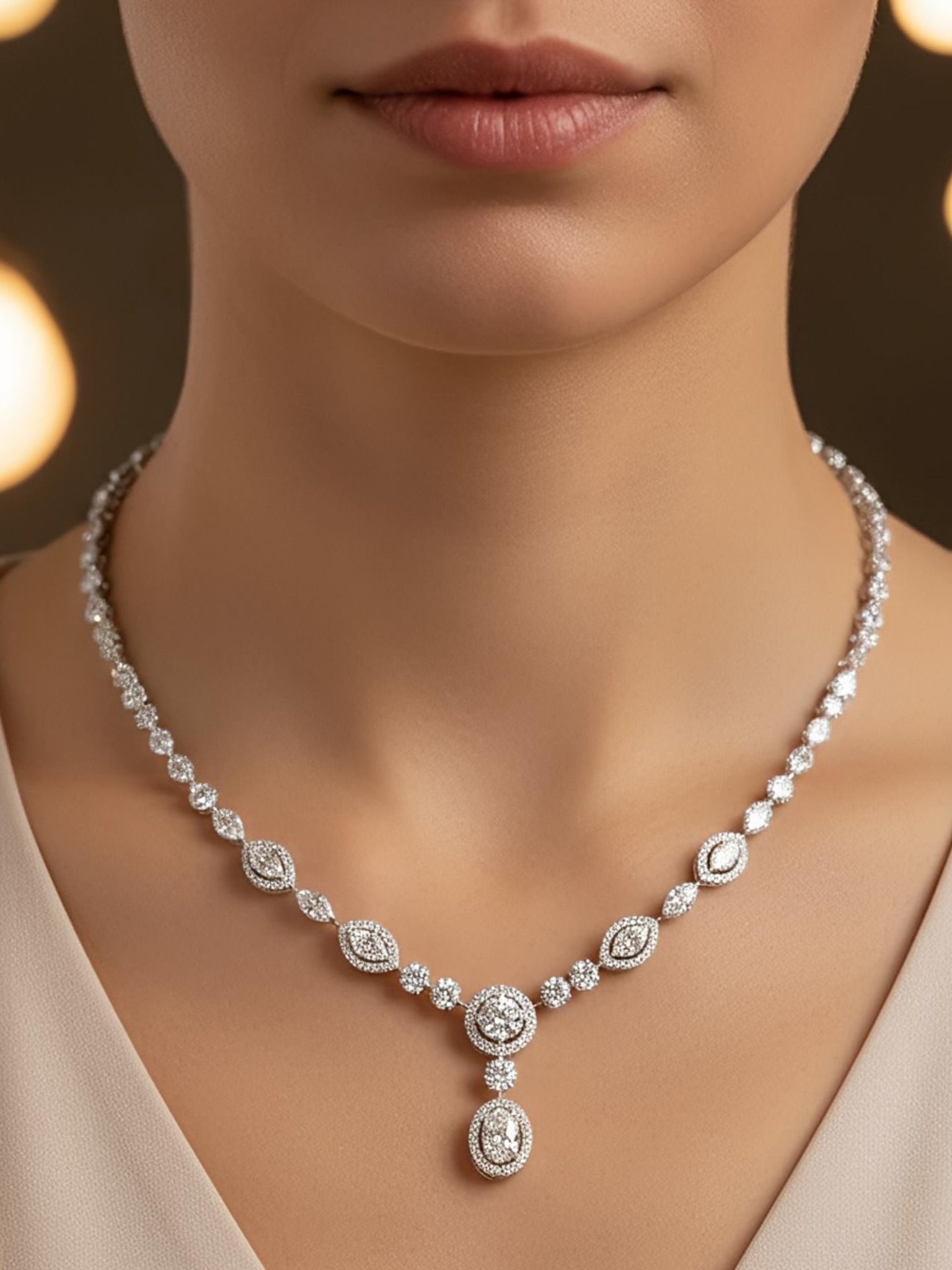 Infinity Radiance Lab Diamond Necklace