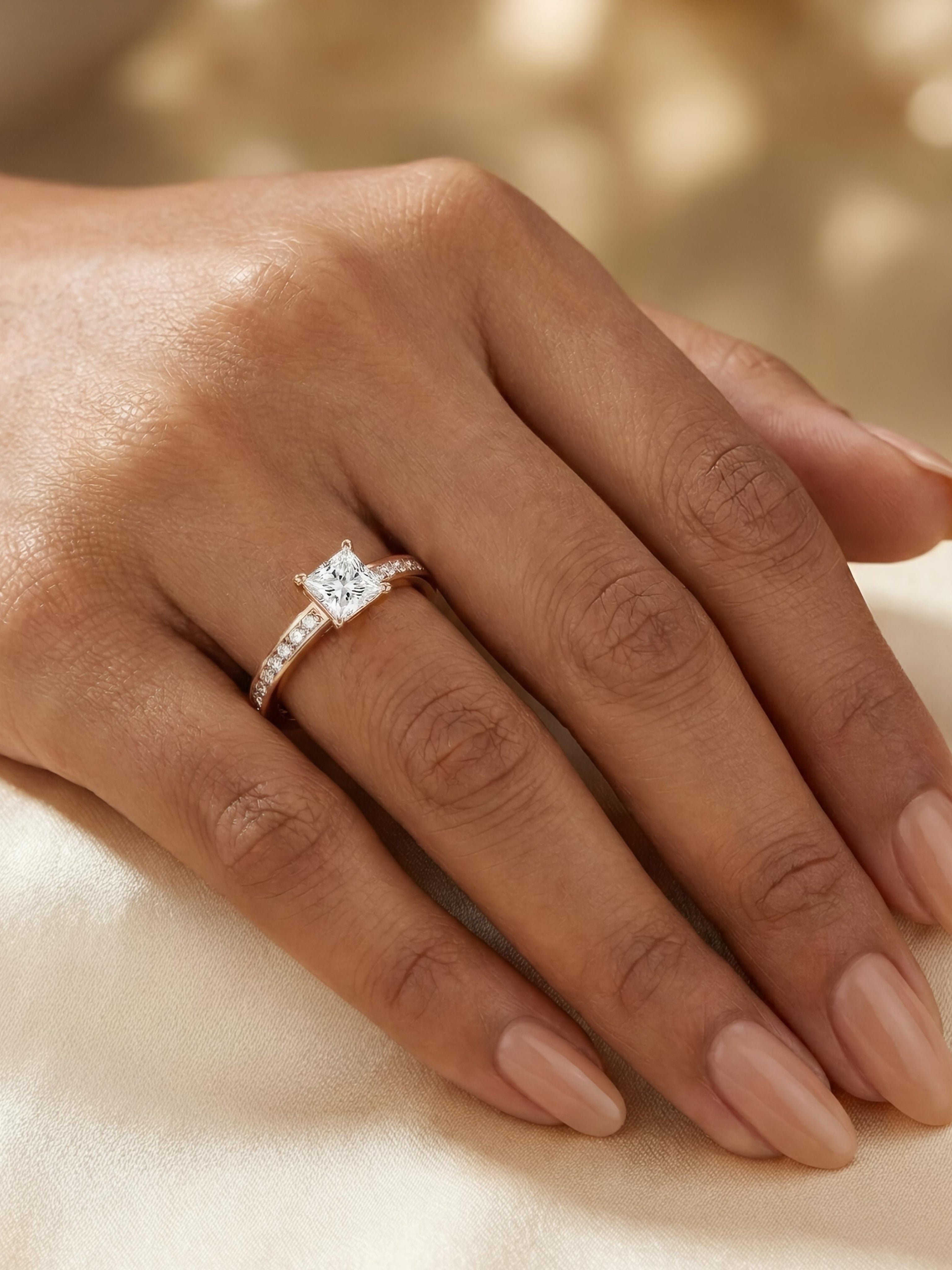 Sacred Thread 30 Pointer Lab Diamond Ring