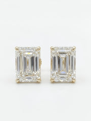 5.1ct Emerald Lab Diamond Earring - Fiona Diamonds - Fiona Diamonds