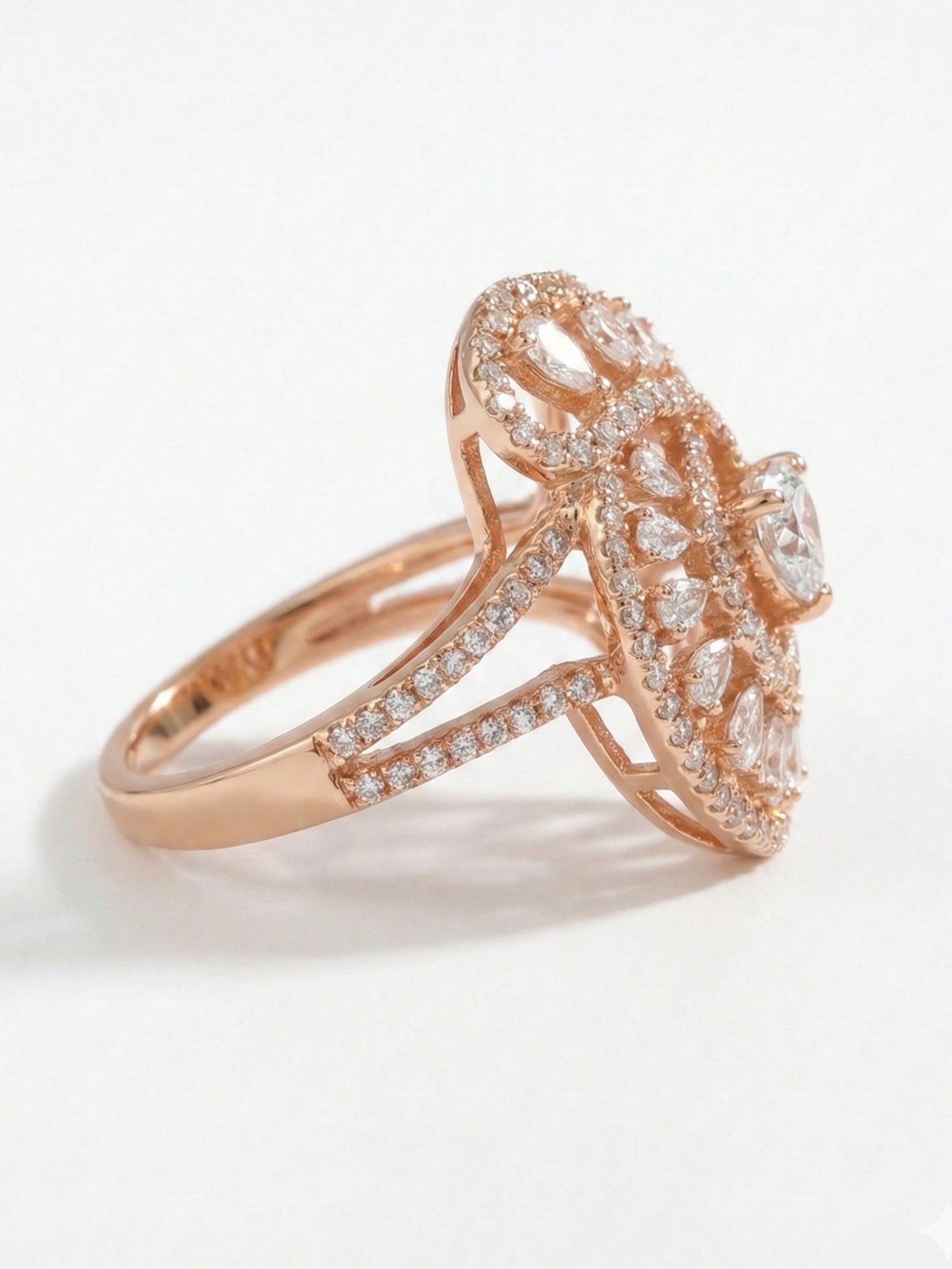 Vespera Lab Diamond Ring - Radiant & Chic