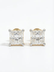 2ct Princess Lab Diamond Earring