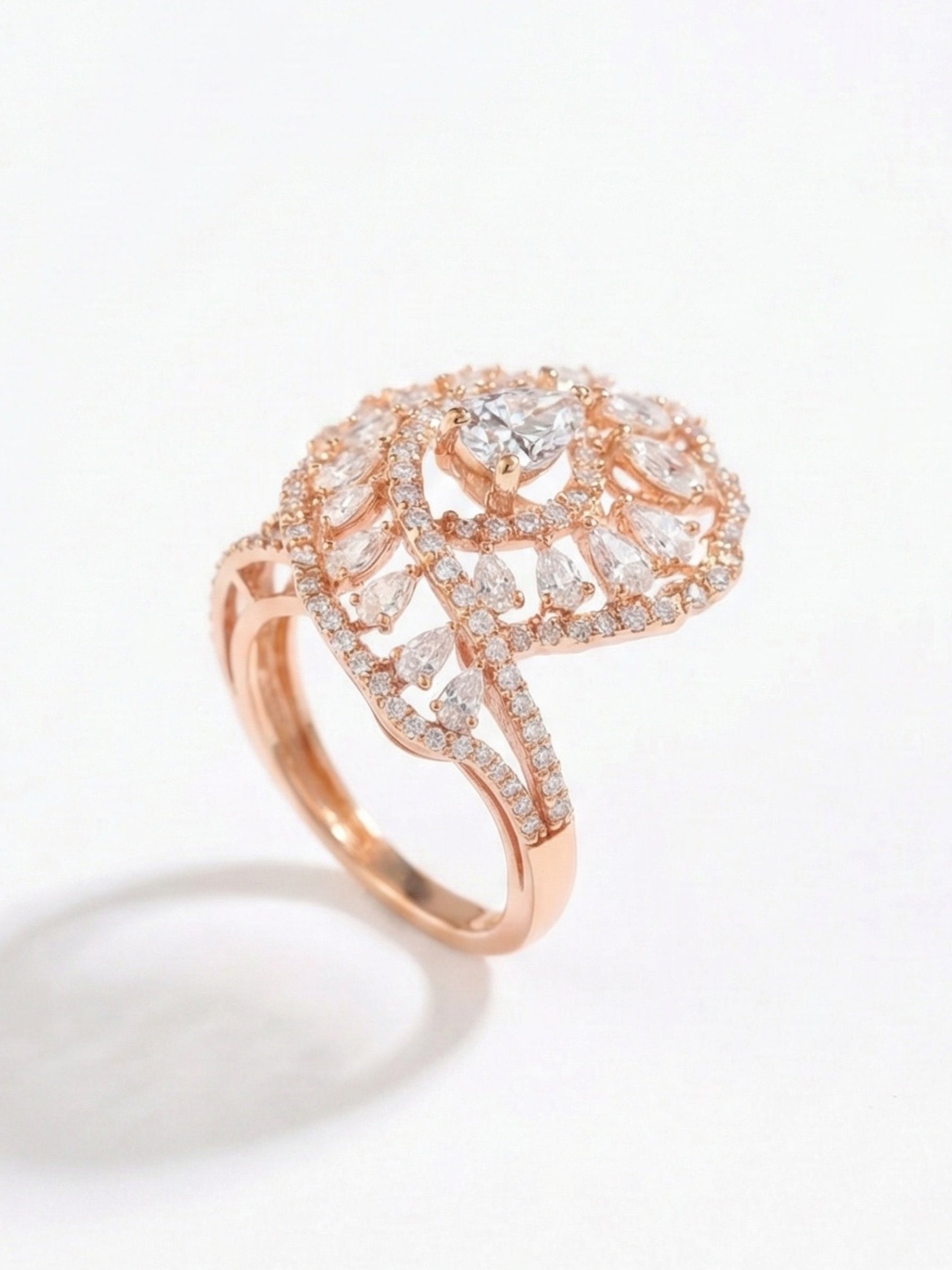 Vespera Lab Diamond Ring - Radiant & Chic