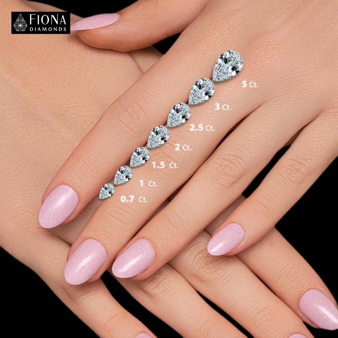 Sary 1.5ct Pear Lab Diamond Pendant - Fiona Diamonds - Fiona Diamonds