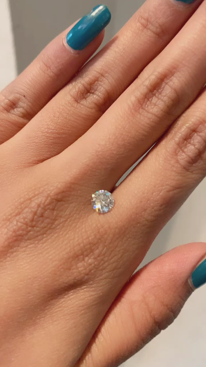 Load video: Round 0.70ct EF-VS Loose Lab Grown Diamond Solitaire