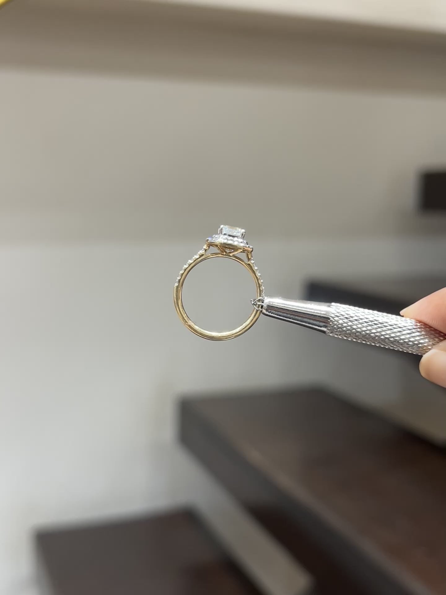 Load video: Koryessa 1ct Lab Diamond Ring - Radiant Sophistication