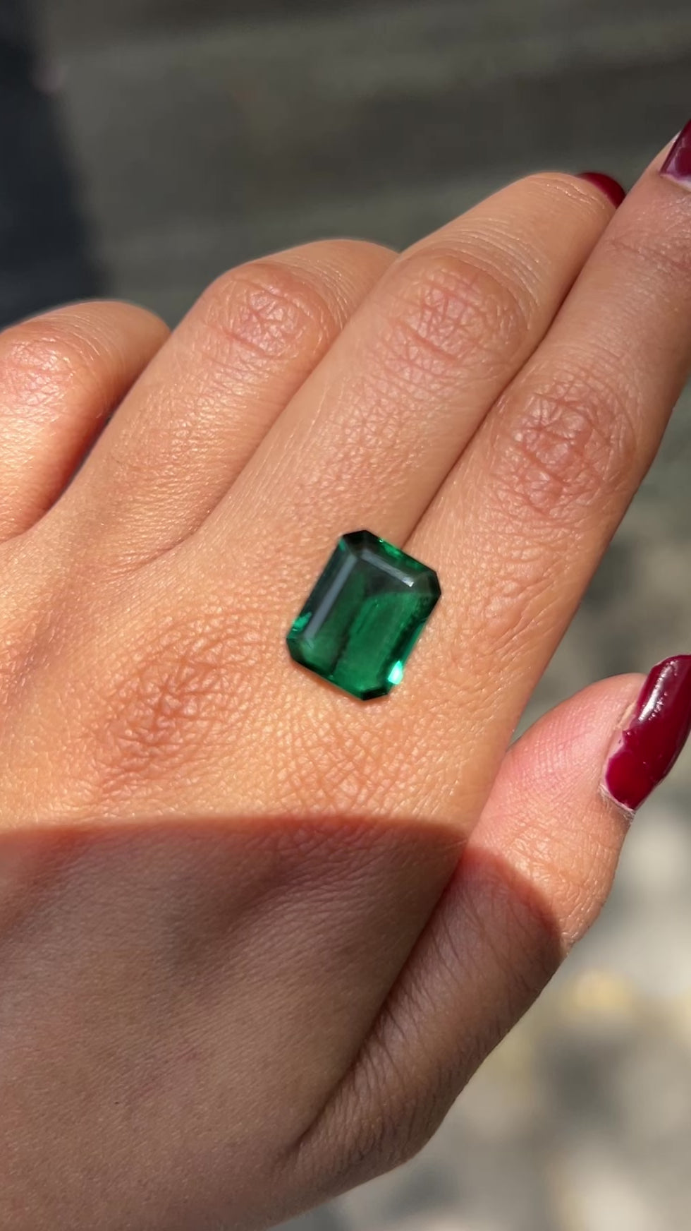 Load video: Lab Grown Zambian Emerald Emerald Shape 4.83ct | Exquisite Gemstones