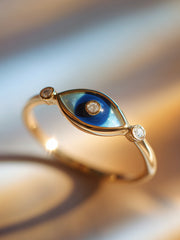 Divine Vision Lab Diamond Evil Eye Ring - Fiona Diamonds - Fiona Diamonds