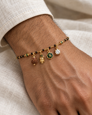 Shivoham Mahadev Rudraksh Men's Hand Mangalsutra — on-model