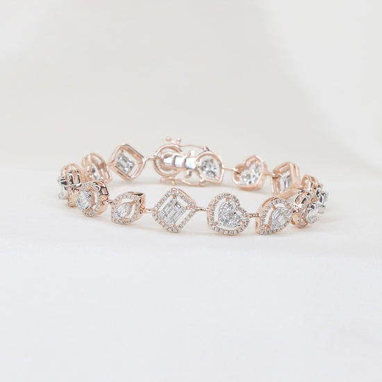 Reflection fancy diamond bracelet designs Fiona Diamonds