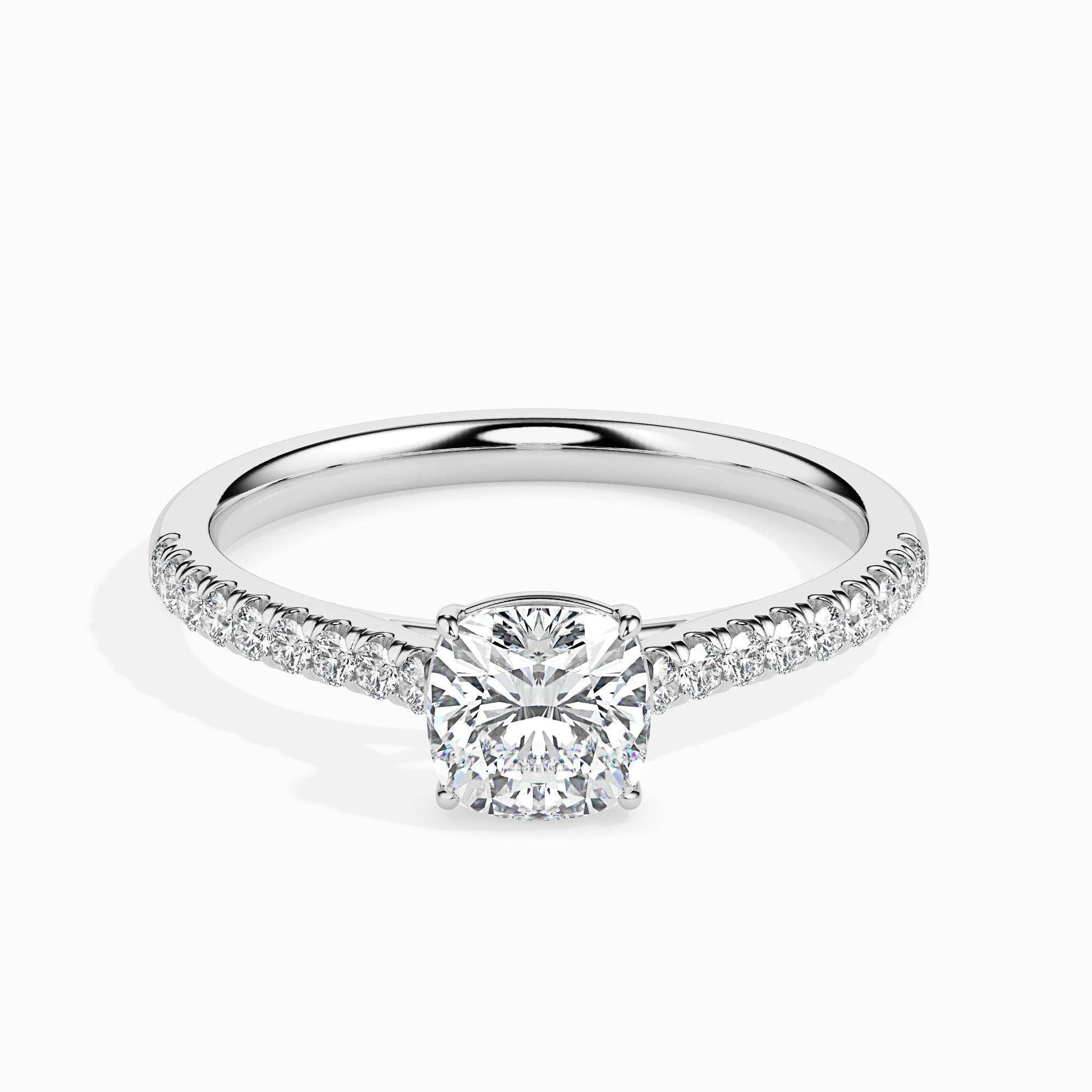 1.5ct Cushion Lab Diamond Solo Solitaire Ring - Fiona Diamonds - Fiona Diamonds