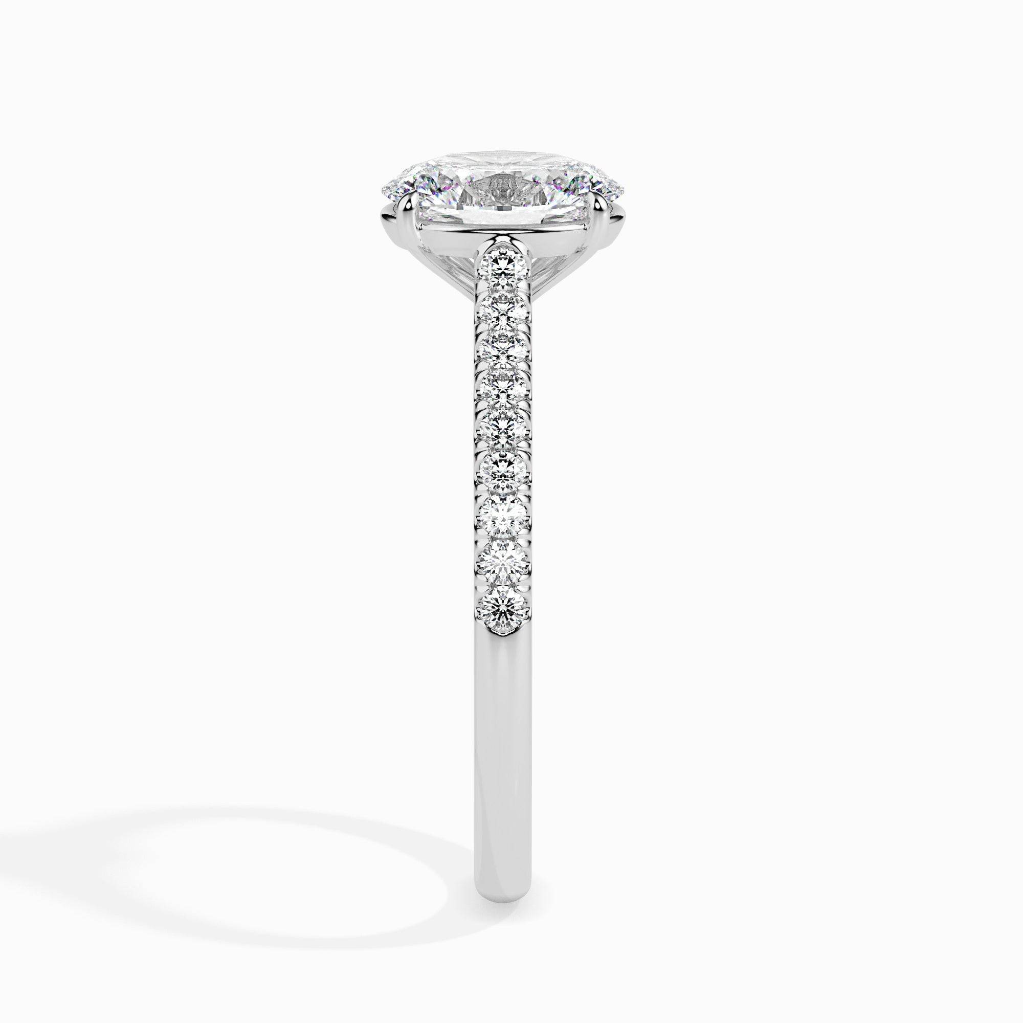 1ct Oval Lab Diamond Ellie Solitaire Ring - Fiona Diamonds - Fiona Diamonds