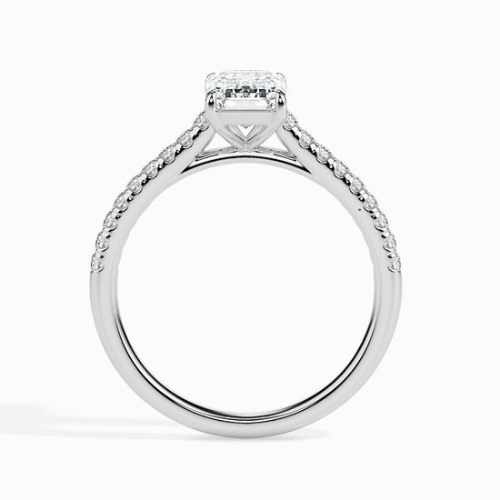 1.5ct Emerald Lab Diamond Bingle Solitaire Ring - Fiona Diamonds - Fiona Diamonds