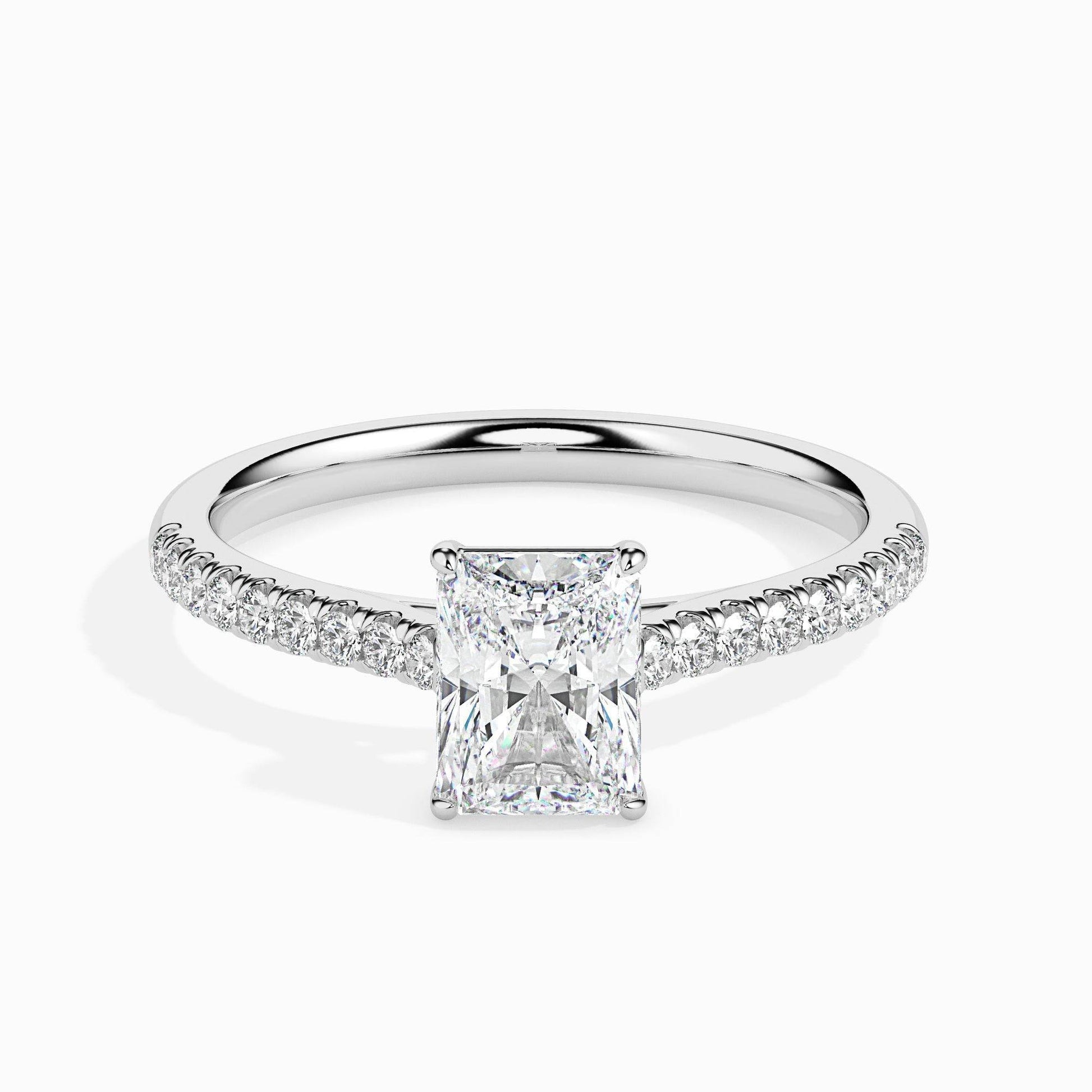 2ct Rediant Lab Diamond Waver Solitaire Ring - Fiona Diamonds - Fiona Diamonds
