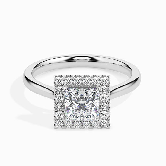 2ct Princess Halo Lab Diamond Vivian Ring