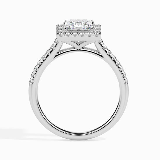 2ct Princess Halo Lab Diamond Brianna Ring