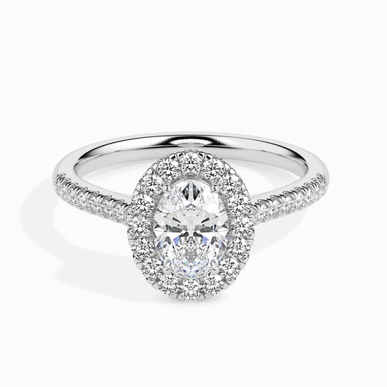 Load image into Gallery viewer, 2ct Oval Halo Lab Diamond Bliss Ring
