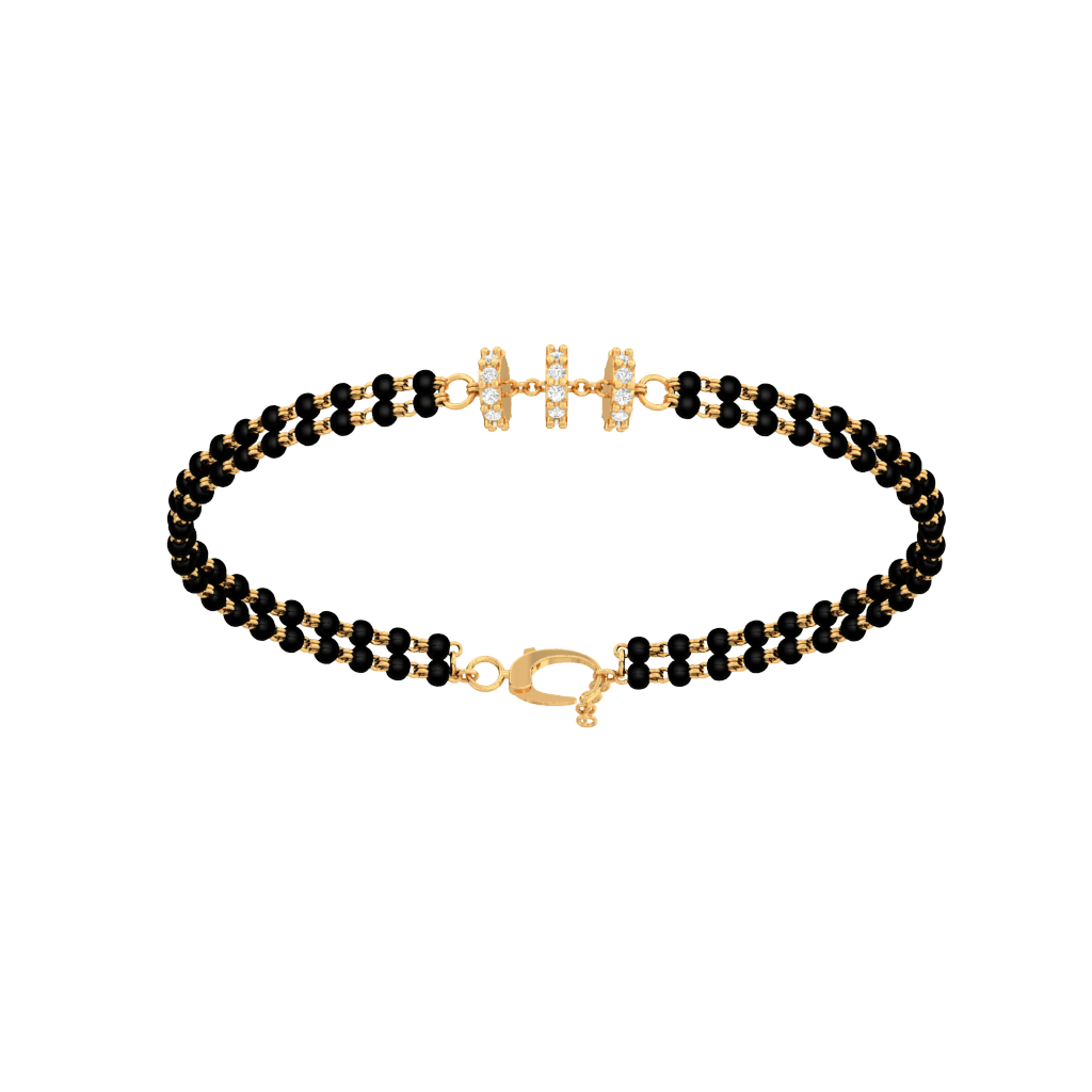 Three String Lab Diamond Mangalsutra Bracelet Fiona Diamonds
