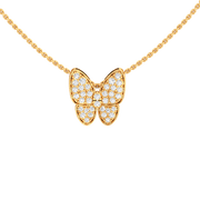 Butterfly Lab Diamond Pendant - Fiona Diamonds - Fiona Diamonds