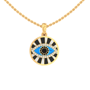 Hex Evil Eye Lab Diamond Pendant - Fiona Diamonds - Fiona Diamonds