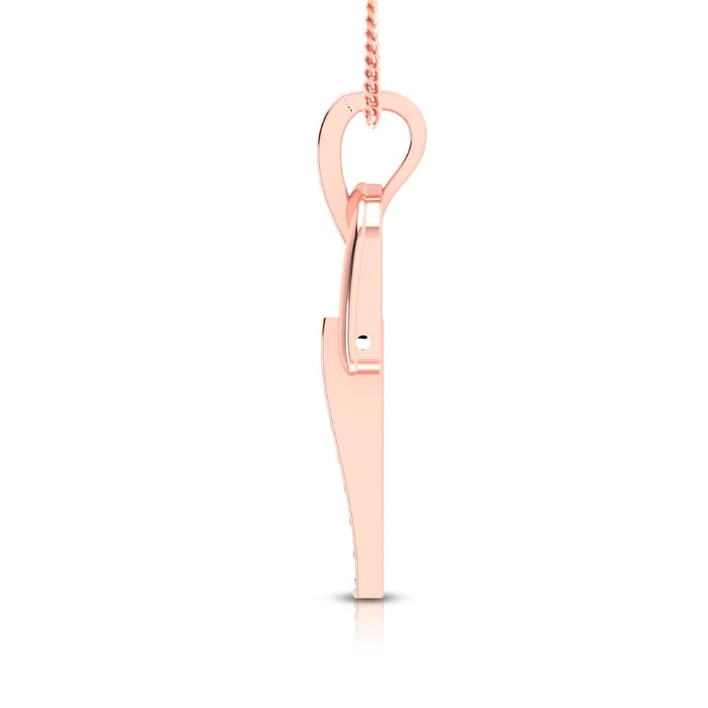 Osciller modern lab grown diamond pendant design Fiona Diamonds