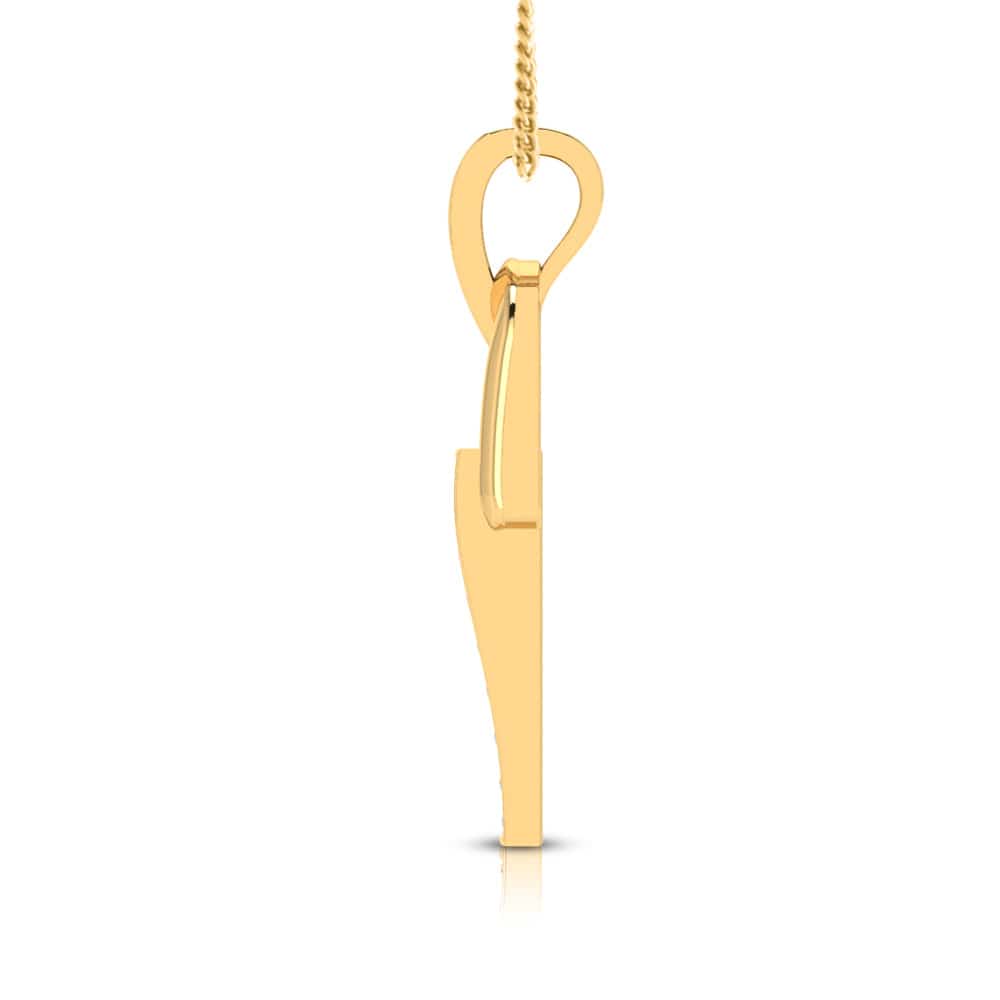 Osciller modern lab grown diamond pendant design Fiona Diamonds