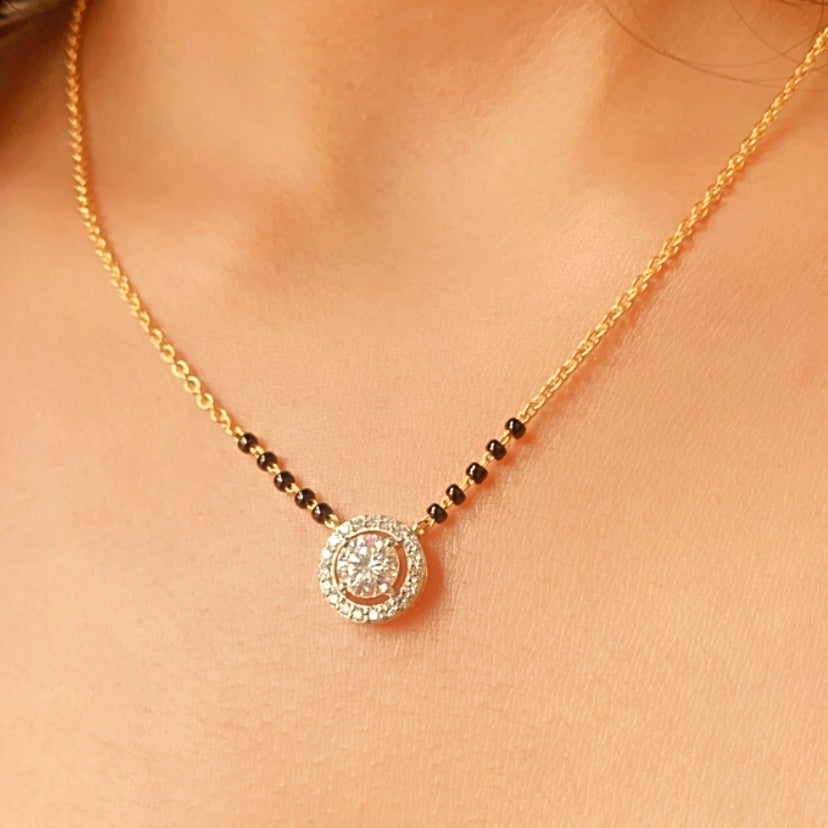Load image into Gallery viewer, Grace Lab diamond Mangalsutra

