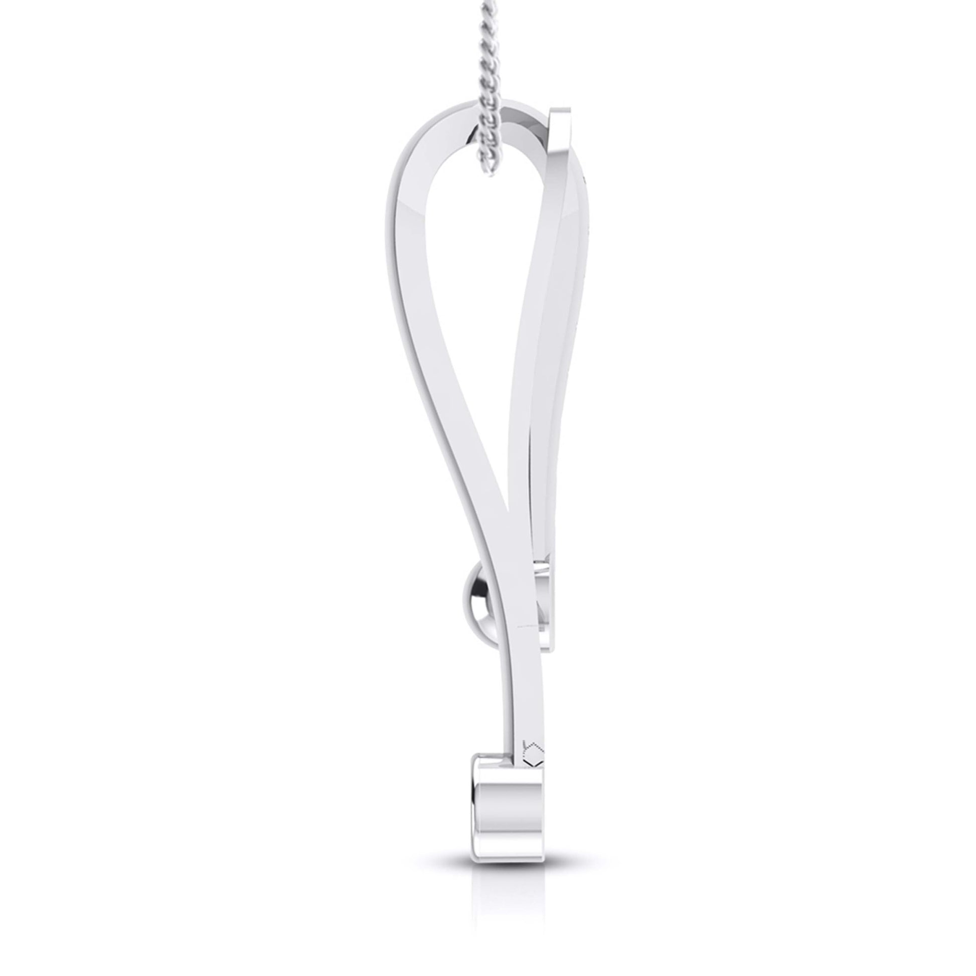 Palo modern lab grown diamond pendant design Fiona Diamonds