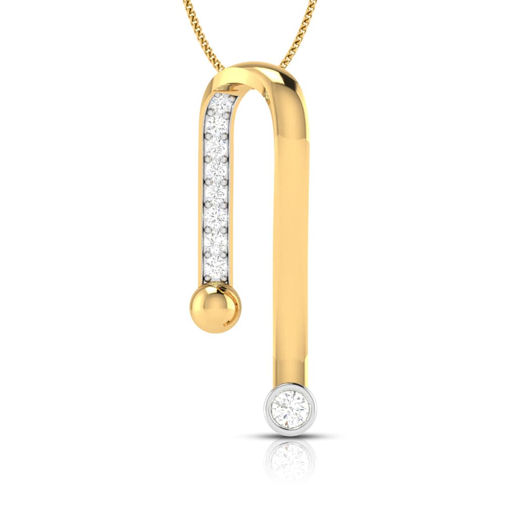 Palo modern lab grown diamond pendant design Fiona Diamonds