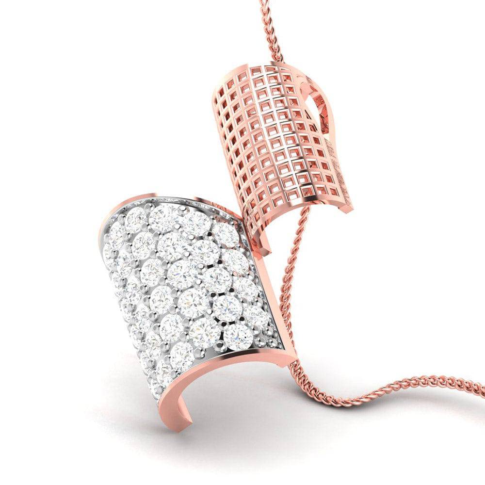 Scicosso modern lab grown diamond pendant design Fiona Diamonds