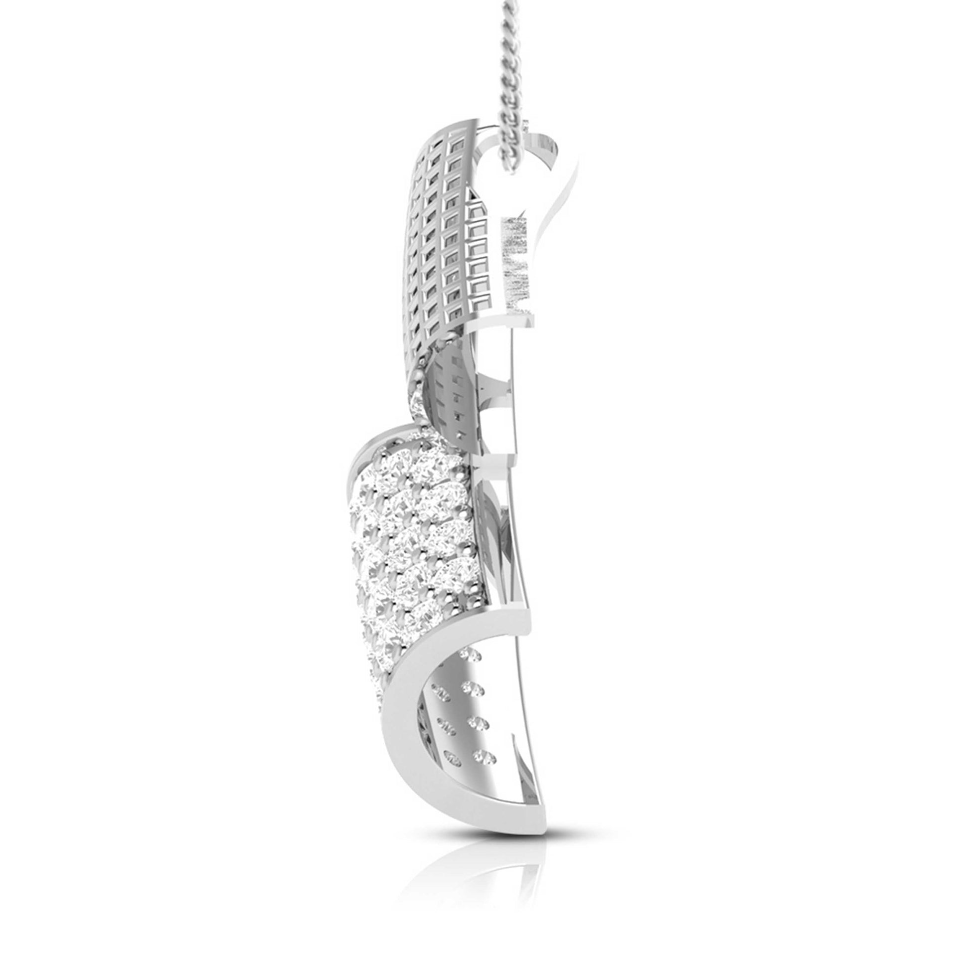 Scicosso modern lab grown diamond pendant design Fiona Diamonds