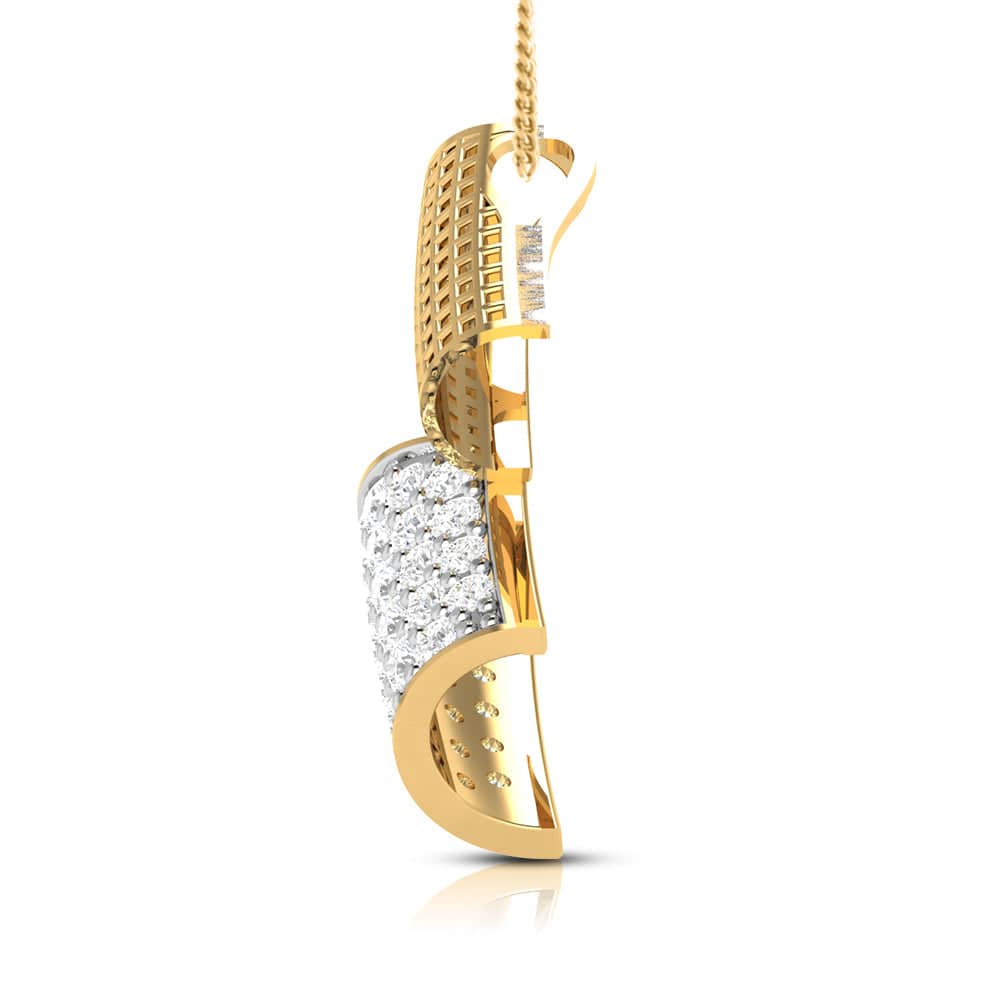 Scicosso modern lab grown diamond pendant design Fiona Diamonds
