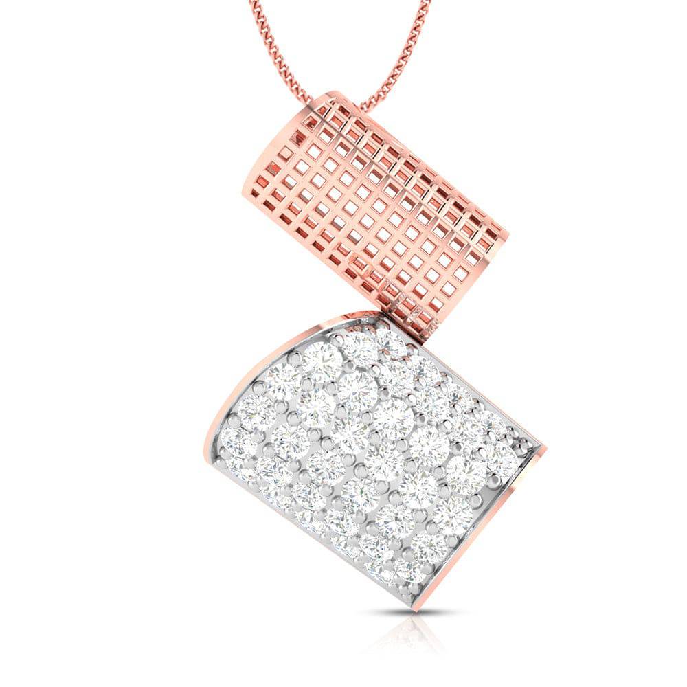 Scicosso modern lab grown diamond pendant design Fiona Diamonds