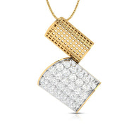 Scicosso modern lab grown diamond pendant design Fiona Diamonds