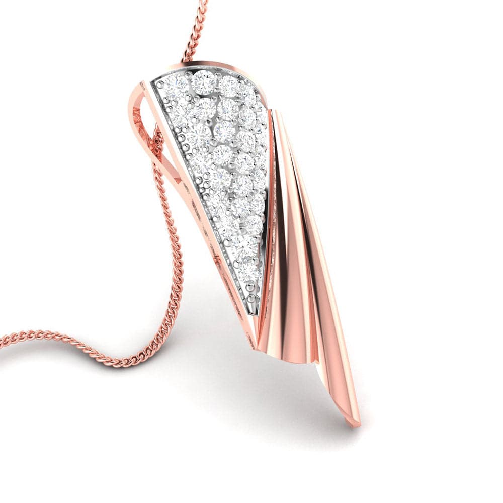 Ballpark modern lab grown diamond pendant design Fiona Diamonds