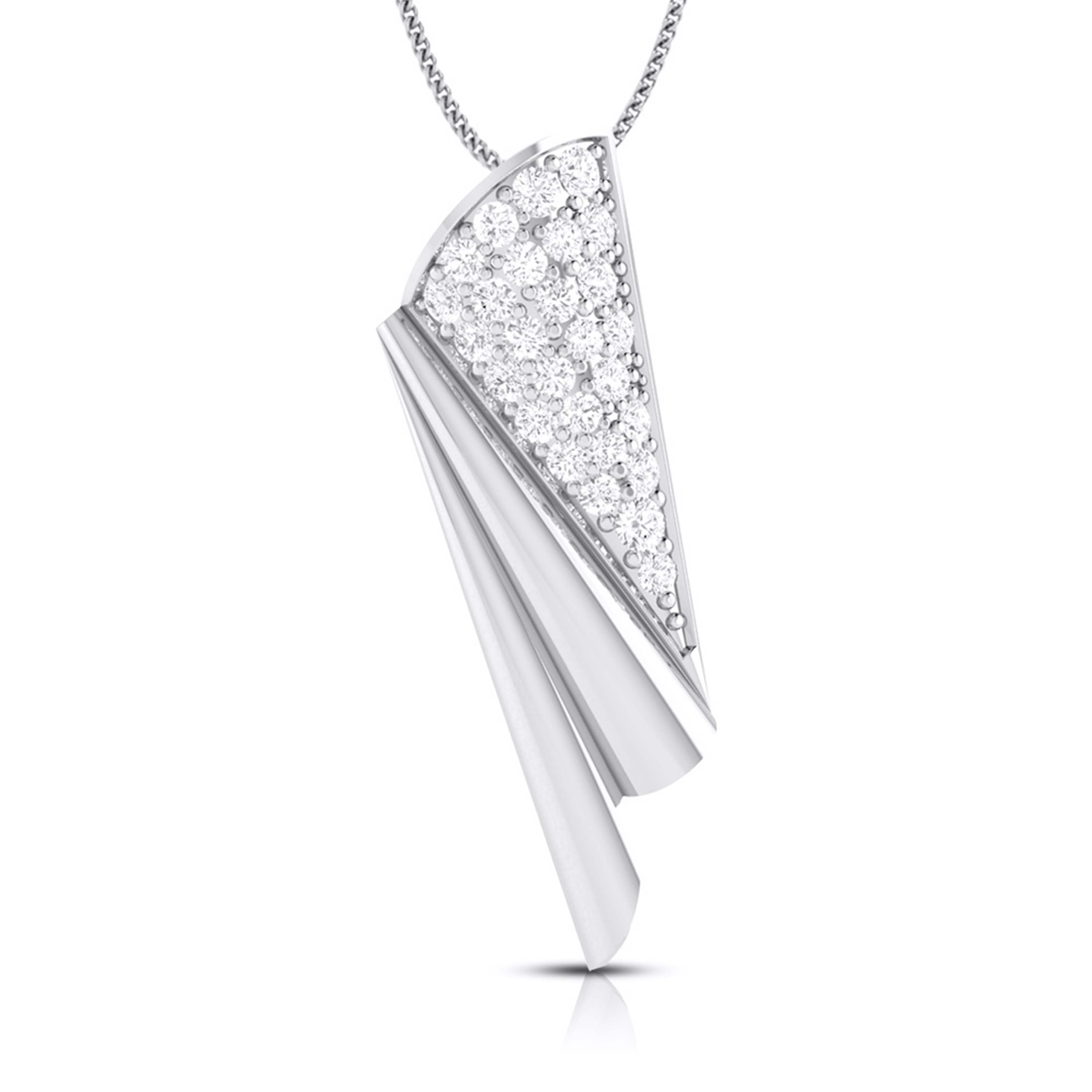 Ballpark modern lab grown diamond pendant design Fiona Diamonds