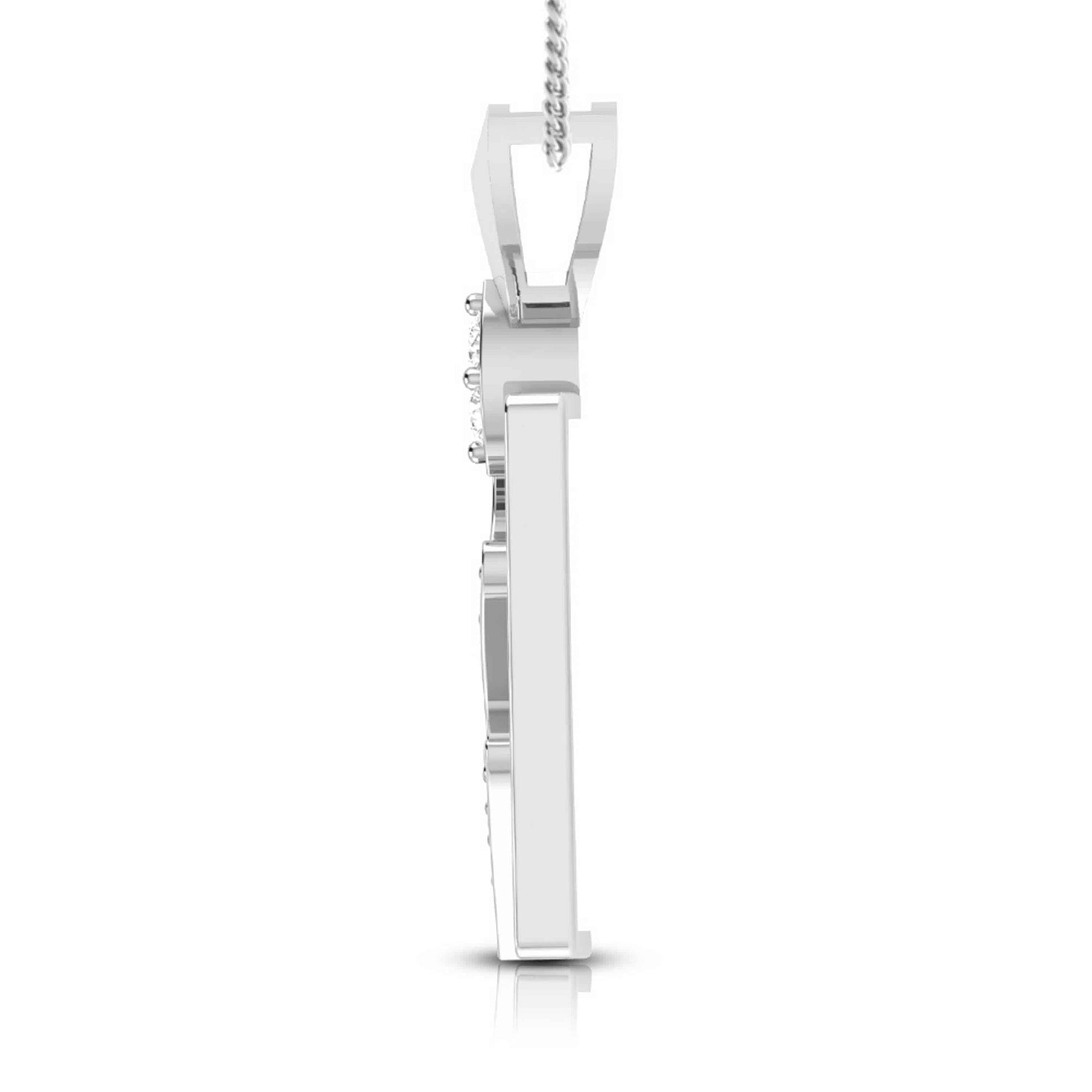 Hemming Round delicate lab grown diamond pendant Fiona Diamonds